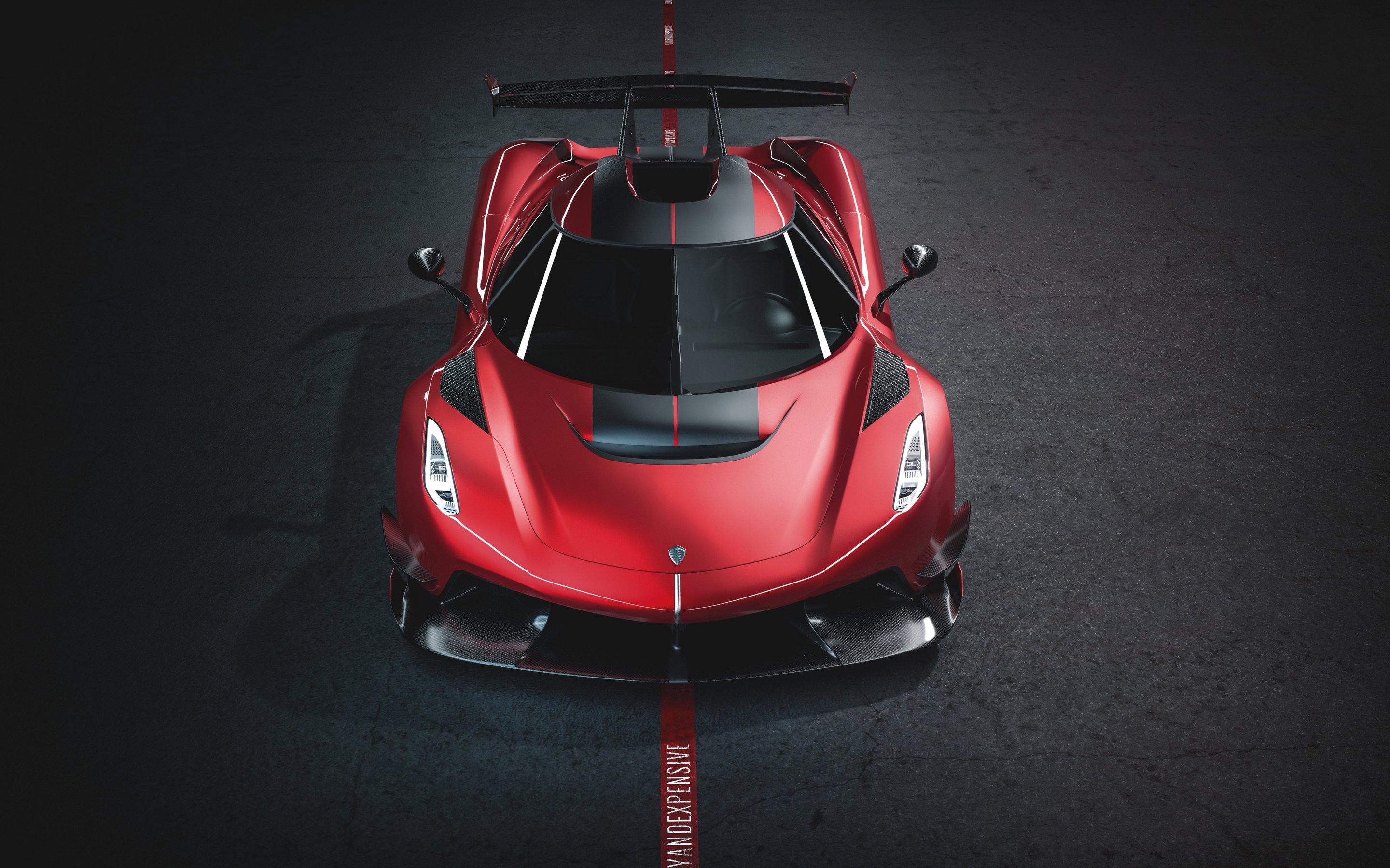 Red Koenigsegg Jesko Front View - Wallpapers for Apple MacBook 15″ in 2880x1800 resolution