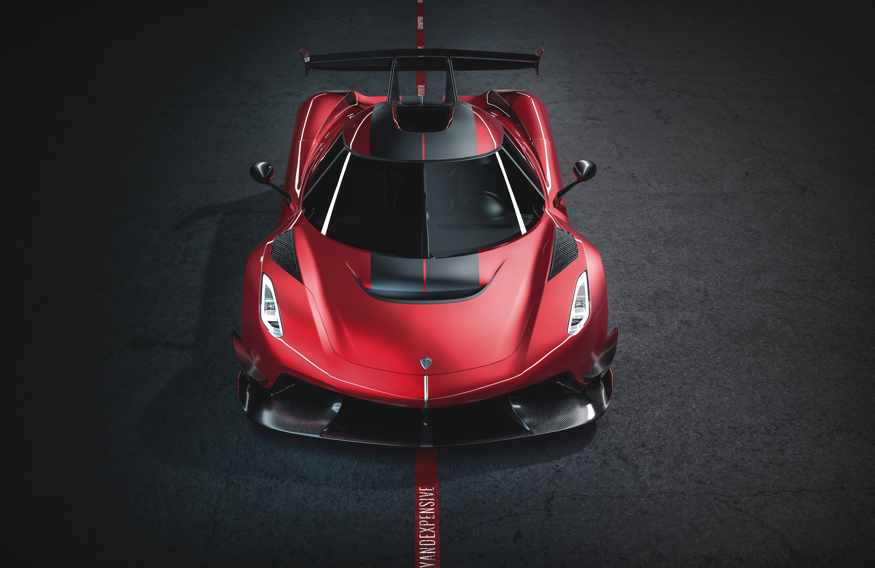 Red Koenigsegg Jesko Front View - Wallpapers for Apple MacBook 14.2″ in 3024x1964 resolution