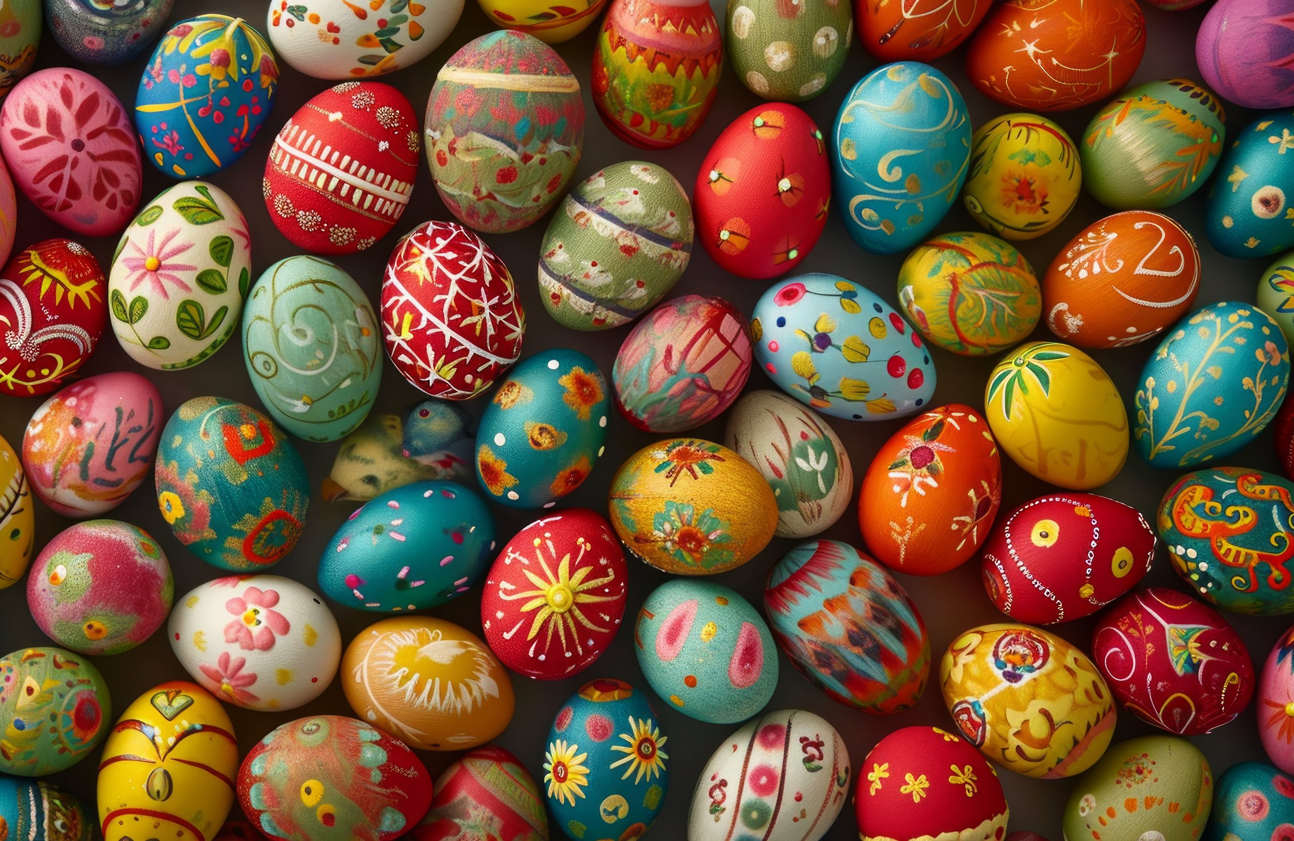 Colorful Handmade Easter Eggs - Wallpapers for Apple MacBook Air 13 M2″ in 2560x1664 resolution