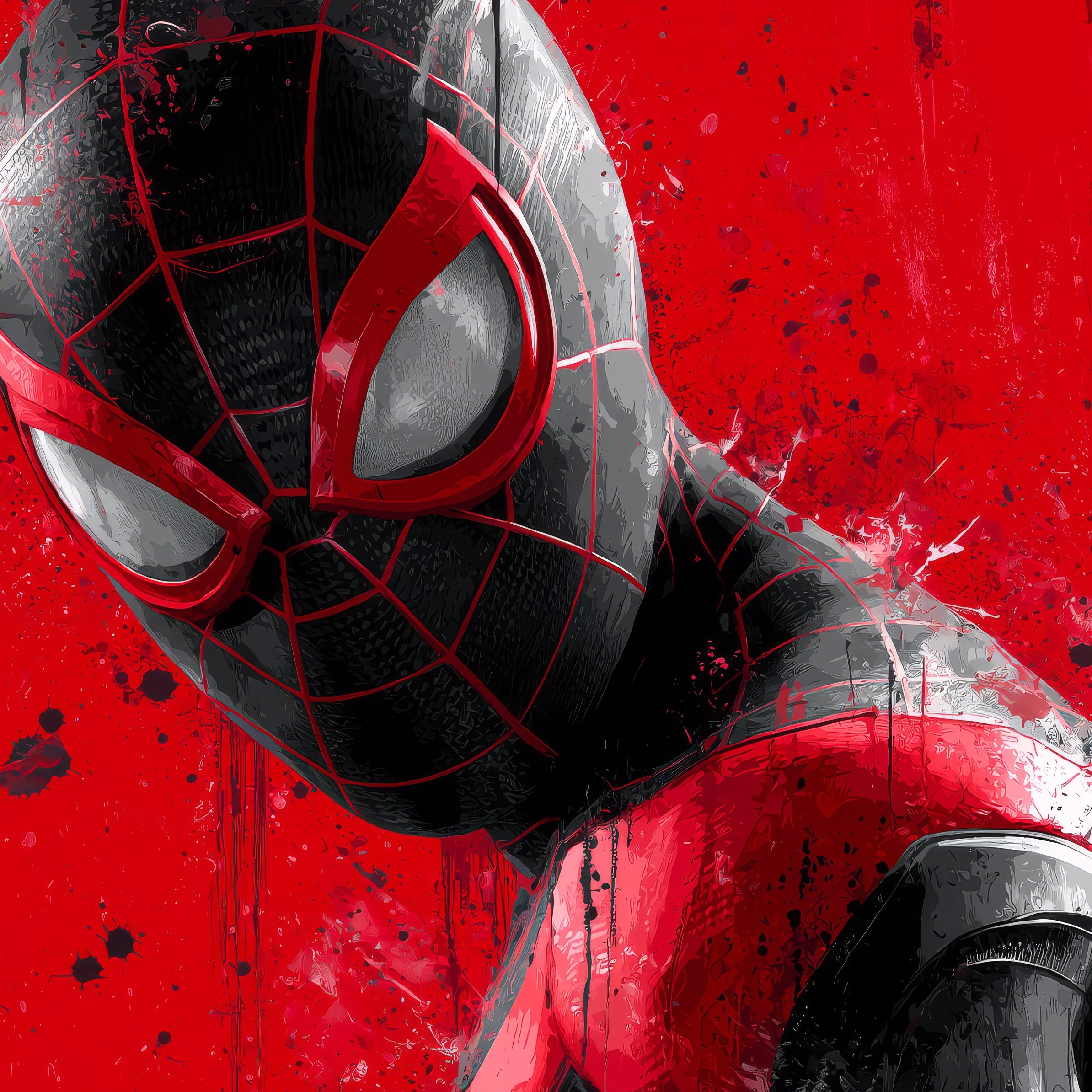 Spider-Man in Black-Red Costume - Wallpapers for iPad Pro 11″ in 2388x2388 resolution
