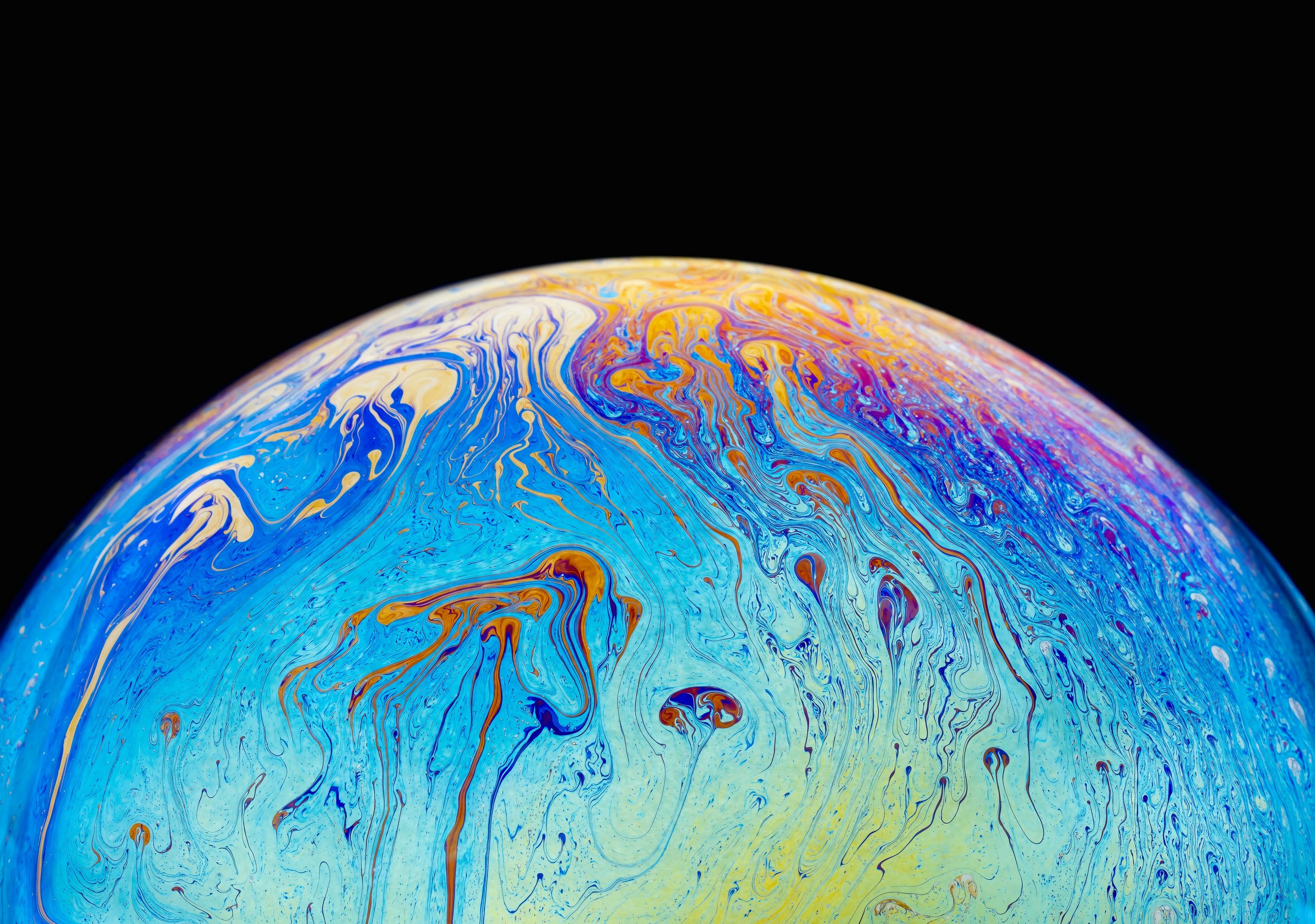 Soap Bubble Planet Texture - Wallpapers for iPhone Duo in 2670x1878 resolution