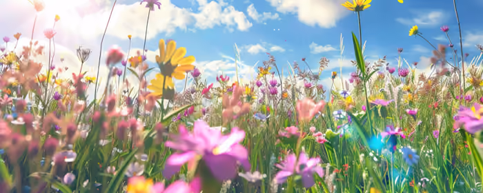 UltraWide 21:9 wallpapers (2560x1080): meadow, flowers, summer, sky