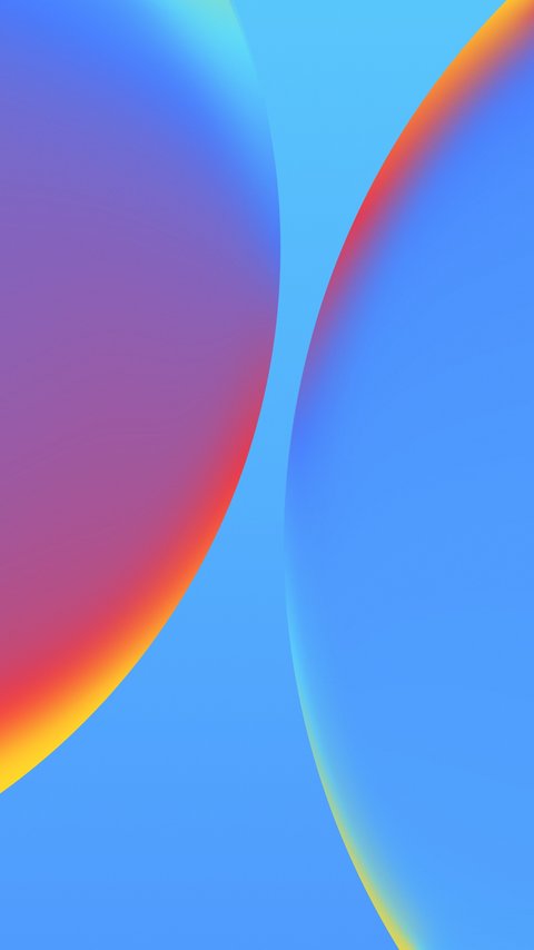 Minimalism with two colored bubbles - Wallpapers for LG/ASUS in 480x854 resolution