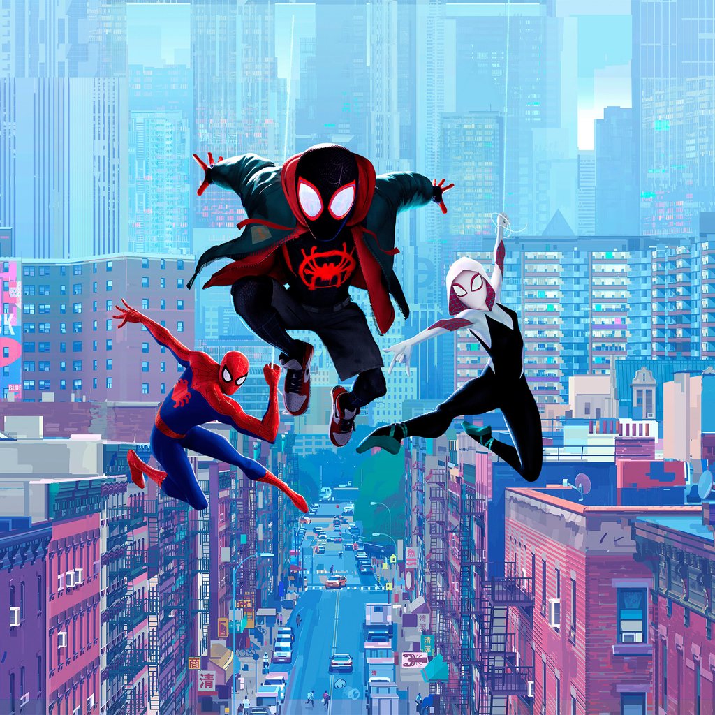 Characters from Across the Spider-Verse - Wallpapers for Apple iPad 1 in 1024x1024 resolution