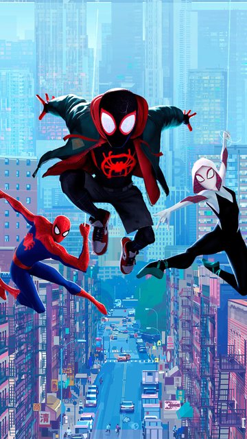 Characters from Across the Spider-Verse - Wallpapers for Nokia, Samsung in 360x640 resolution