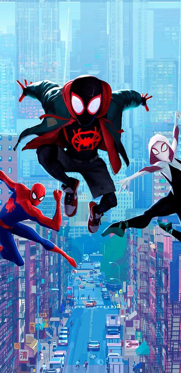 Characters from Across the Spider-Verse - Wallpapers for Samsung in 360x740 resolution