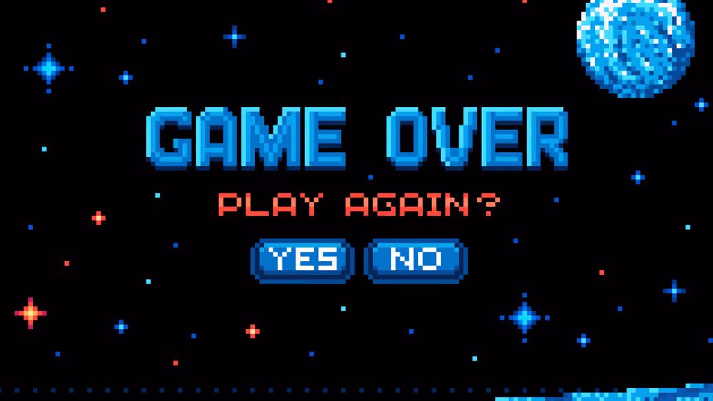 Game Over pixel game - Full HD wallpapers in 1920x1080 resolution