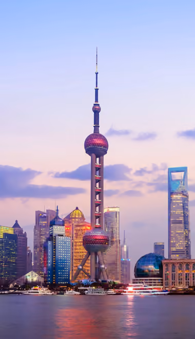City wallpapers: Shanghai, China, skyscrapers, downtown