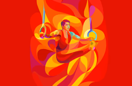 Balance Wallpapers for MacBook Neo (2408x1506): gymnastic, Olympics, athlete, man