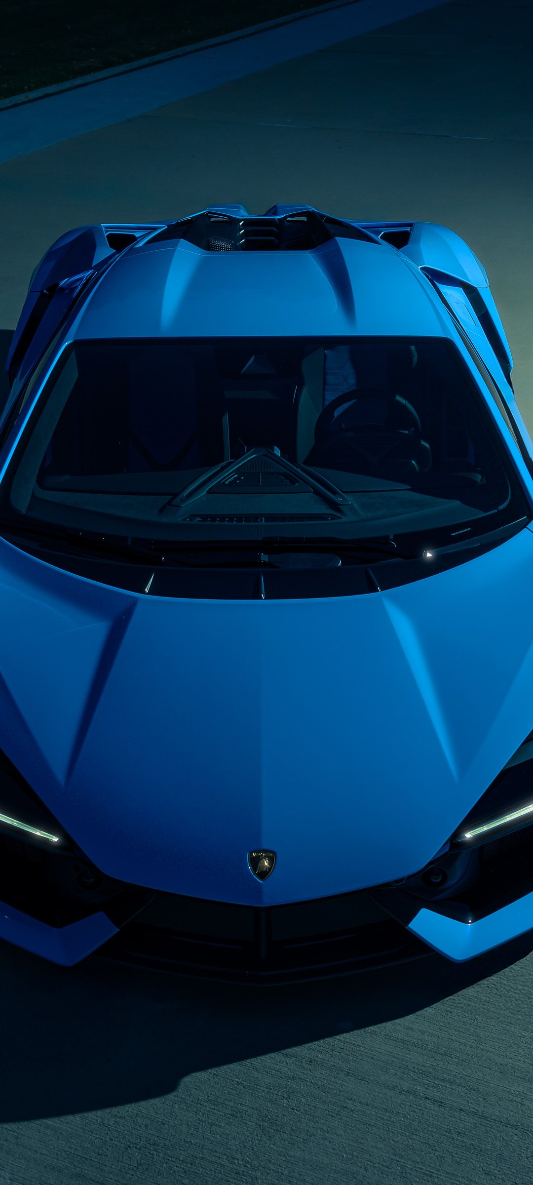 Blue Lamborghini Revuelto Front View - Wallpapers for Samsung Galaxy M55, POCO M4/X4/X5, Xiaomi Redmi 12/13/Note 13/Note 14/Note 14S in 1080x2400 resolution