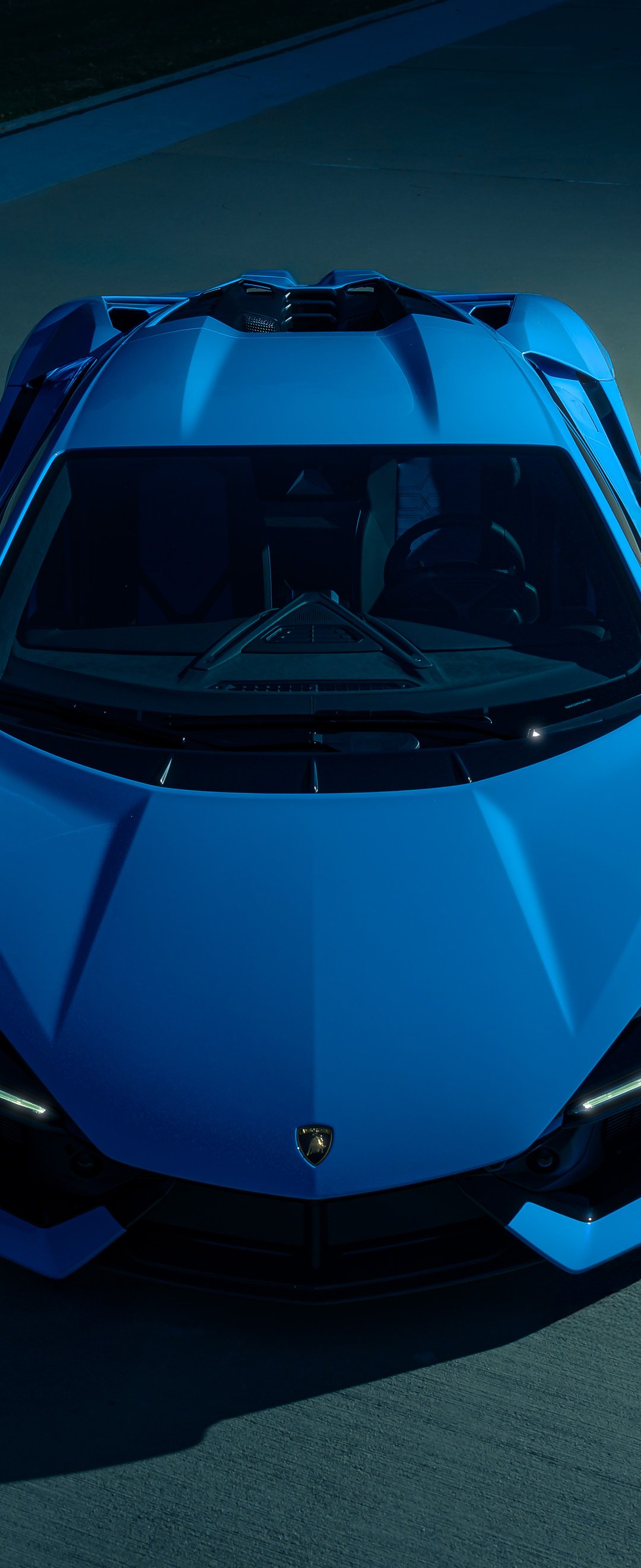 Blue Lamborghini Revuelto Front View - Wallpapers for Samsung Galaxy Z Flip6, Motorola Razr 2025 in 1080x2640 resolution