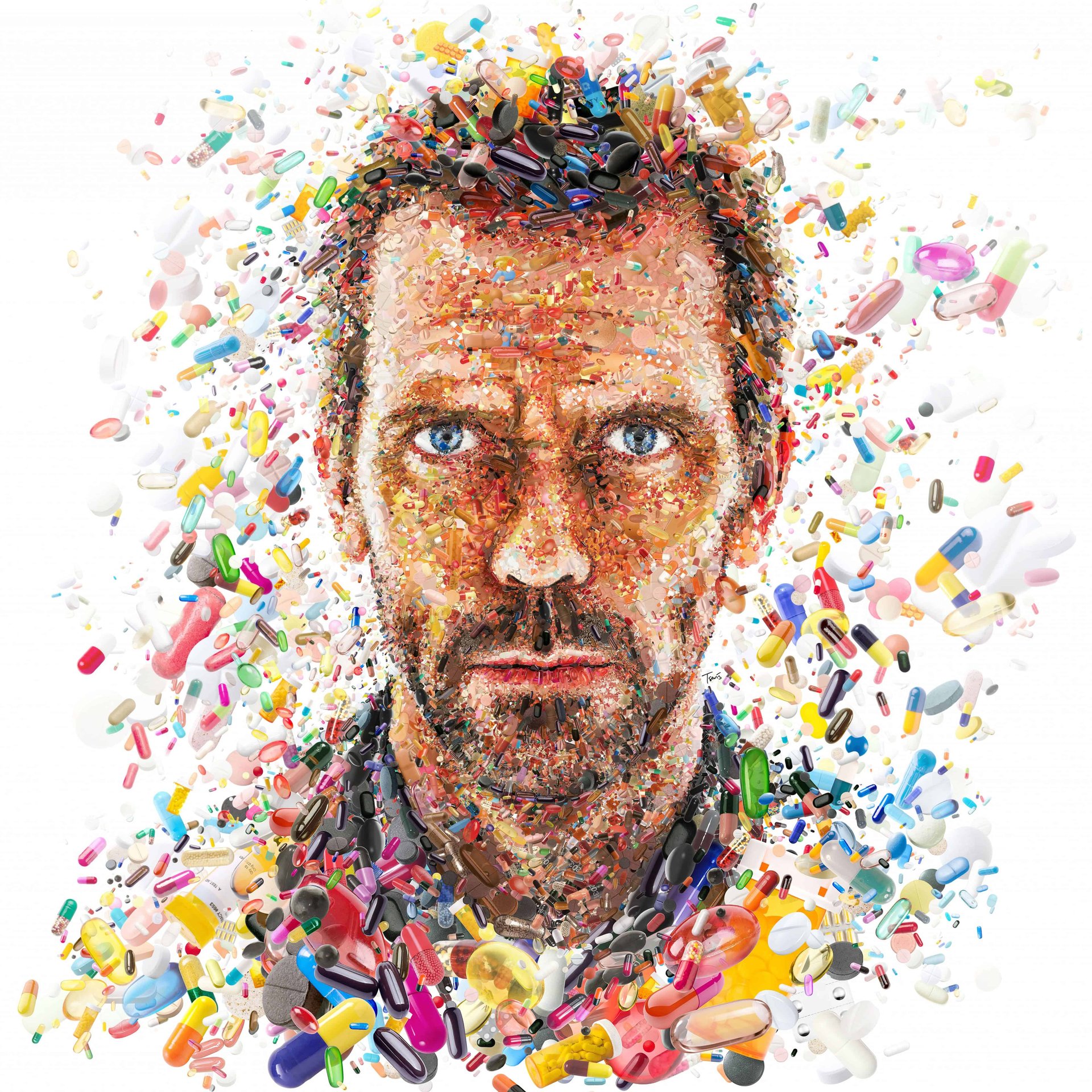 Dr House Mosaic Portrait - Wallpapers for Samsung Galaxy Tab in 1920x1920 resolution