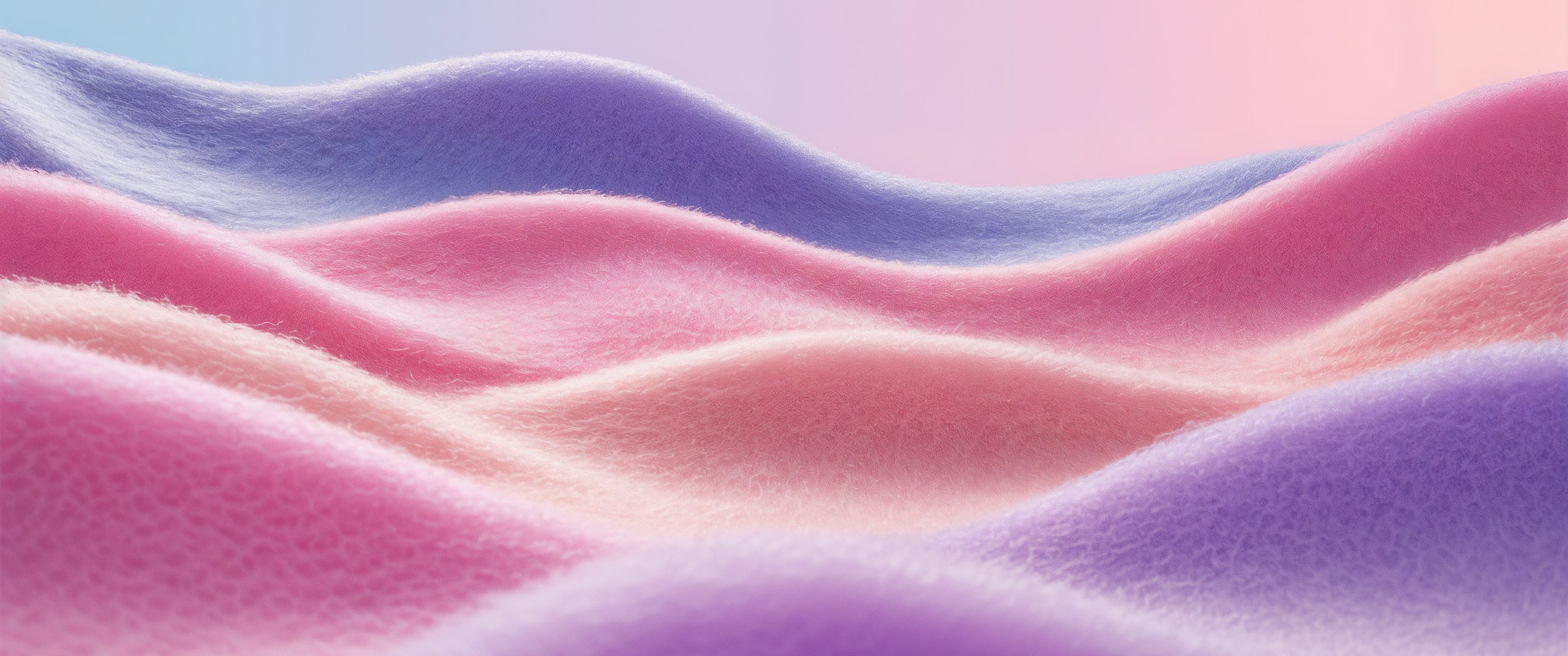 Pastel Waves on Soft Cloth - UltraWide 21:9 wallpapers in 3440x1440 resolution