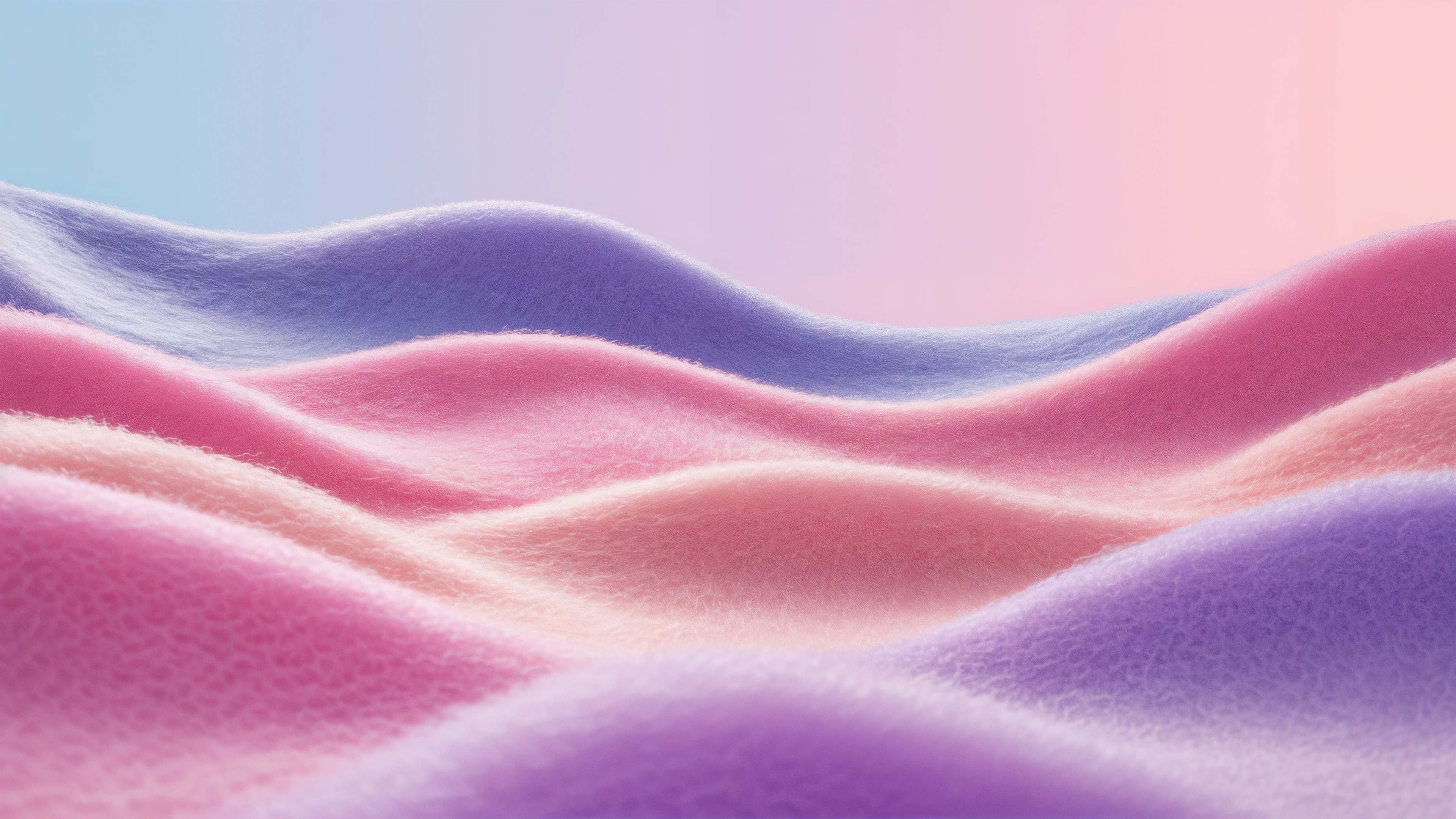 Pastel Waves on Soft Cloth - 4K PC Wallpapers in 3840x2160 resolution