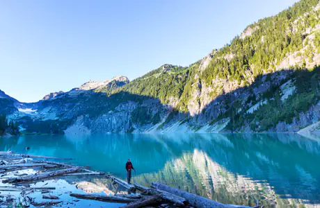 Nature wallpapers: mountains, Blanca Lake, USA, valley
