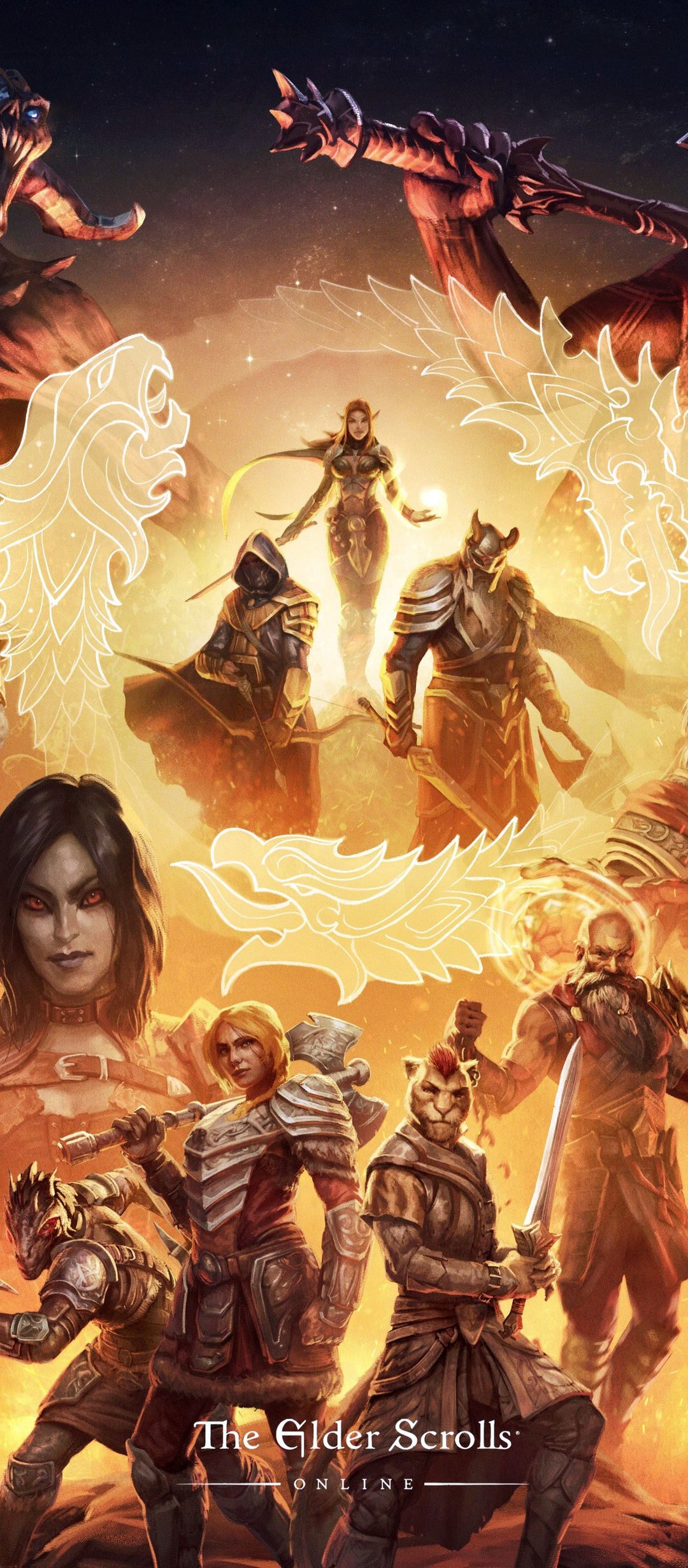 Elder Scrolls 10th Anniversary Poster - Wallpapers for TECNO/Infinix in 1080x2460 resolution