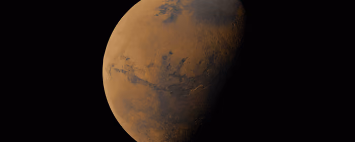 Обои пустыня для двух мониторов (7680x2160): Марс, NASA, планета, орбита