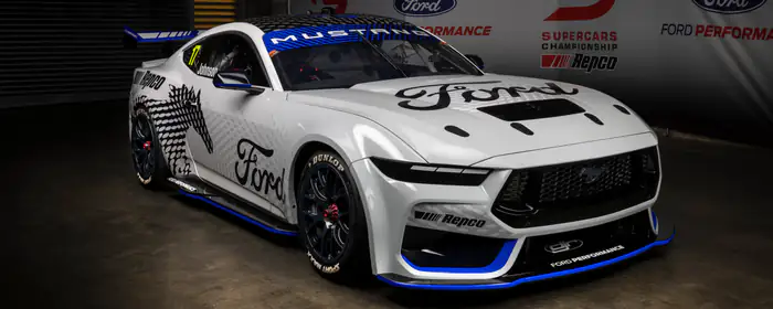 Обои машины: Ford Mustang, обвес, спойлер, гоночный автомобиль