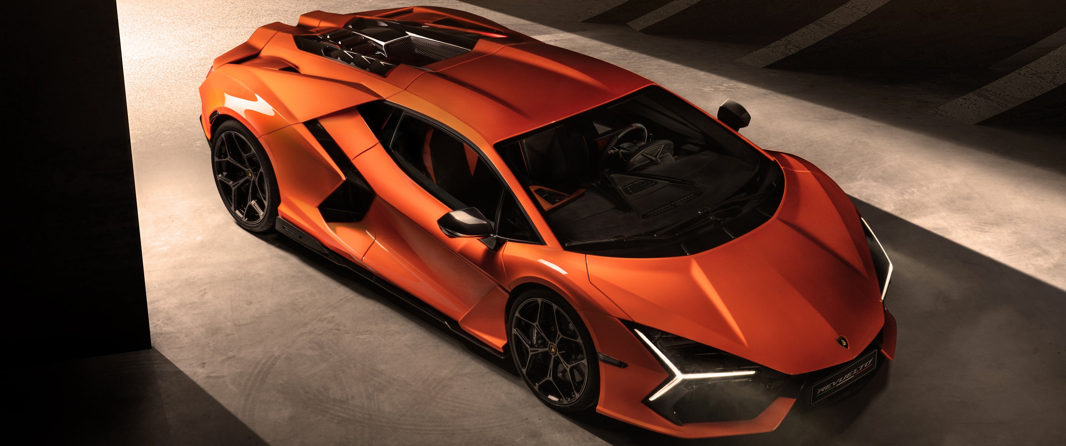 Lamborghini Reventon hypercar on the side - UltraWide 21:9 wallpapers in 3440x1440 resolution