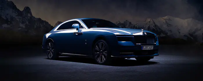 Обои машины: Rolls-Royce Spectre, люксовая машина, купе, Дух экстаза