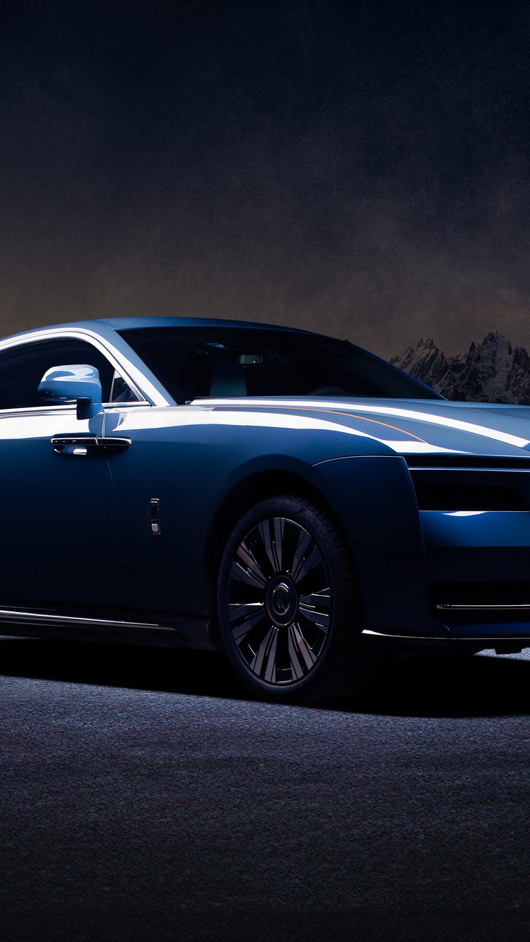 Rolls-Royce Spectre Electric Coupe - Wallpapers for iPhone 6/6S/7/8/SE2/SE3 in 750x1334 resolution