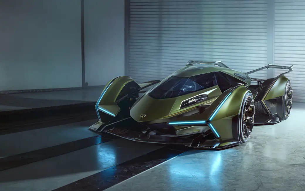 Футуристичный Lamborghini Lambo V12 Vision — обои на рабочий стол и телефон
