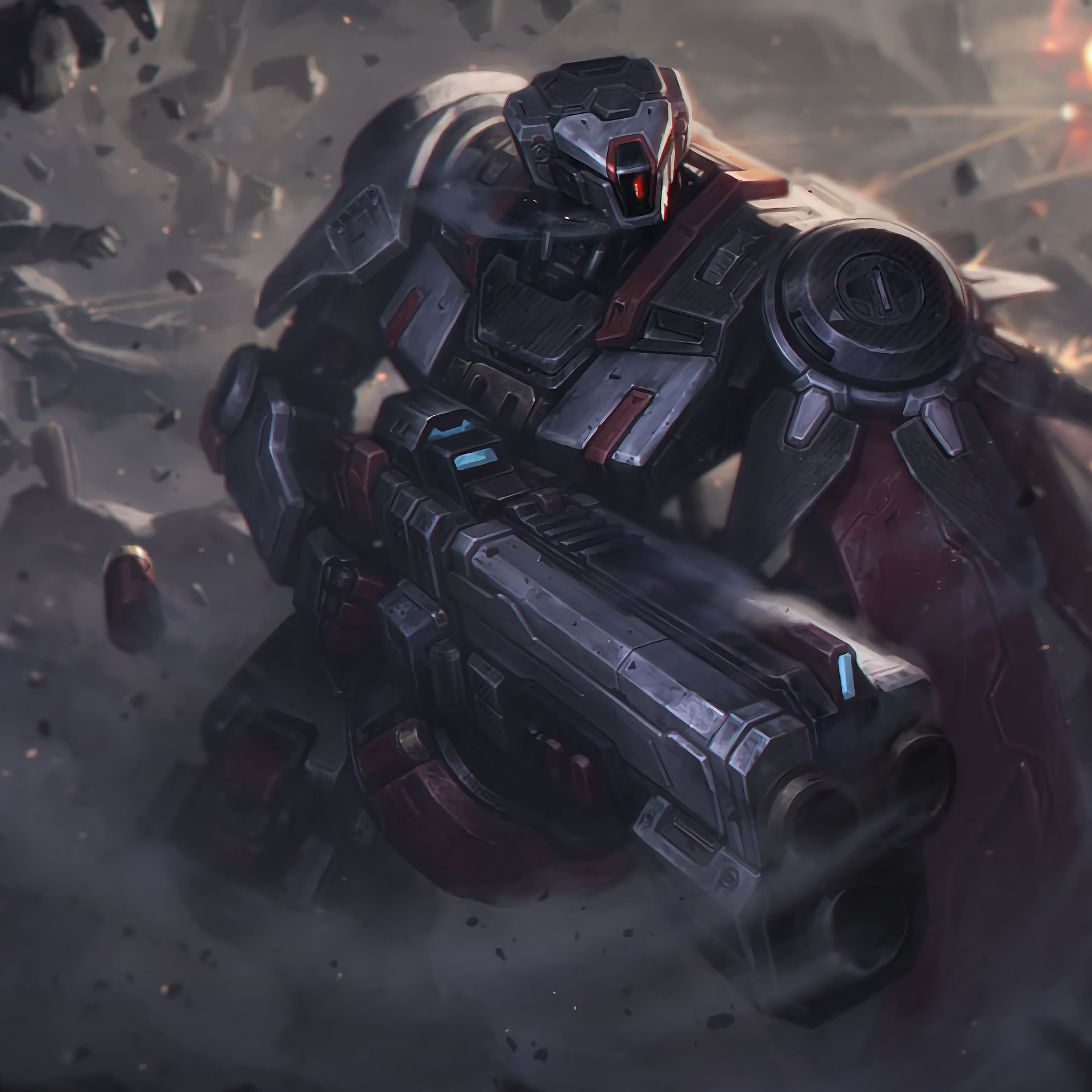 Graves from League Of Legends with weapons - Wallpapers for Samsung Galaxy Tab in 1920x1920 resolution