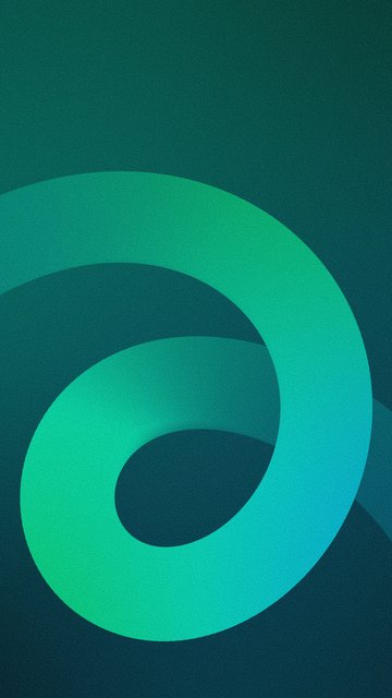 Abstract turquoise waves - Wallpapers for Nokia, Samsung in 360x640 resolution