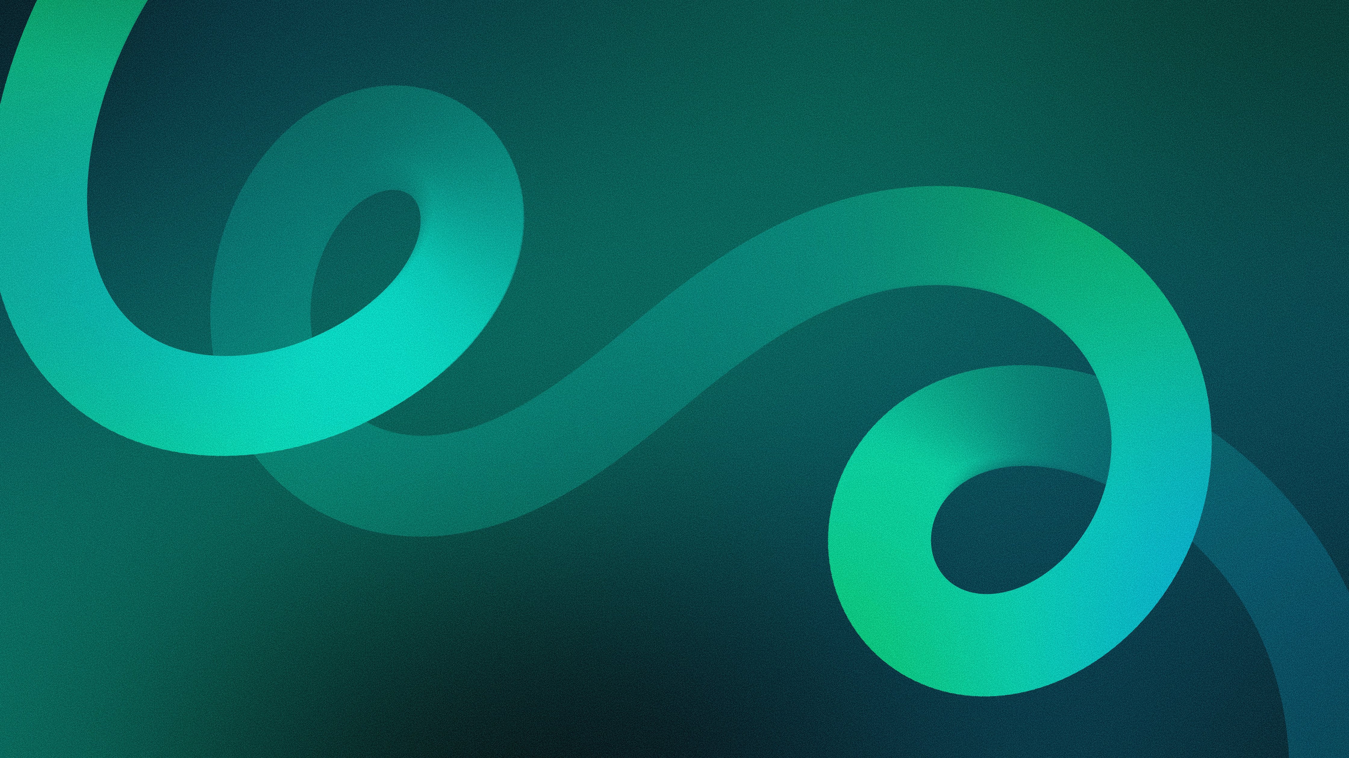 Abstract turquoise waves - Wallpapers for Apple iMac 24″ in 4480x2520 resolution
