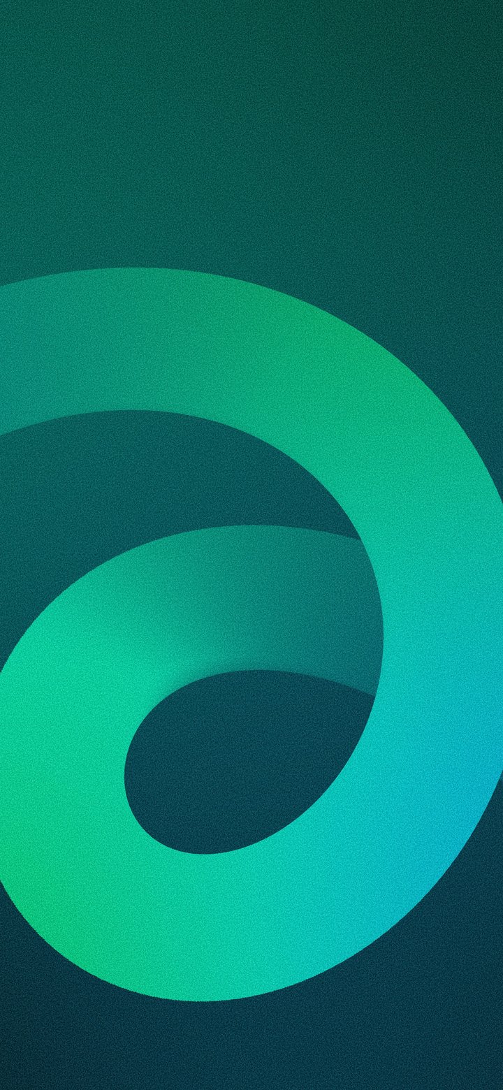 Abstract turquoise waves - Wallpapers for Samsung Galaxy A11/A20e/A20/M11, Xiaomi Redmi 9A/9C, POCO C40 in 720x1560 resolution