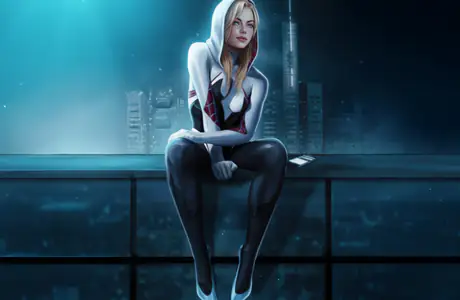 XGA+ обои (1152x864): Гвен Стейси, Marvel, женщина, блондинка
