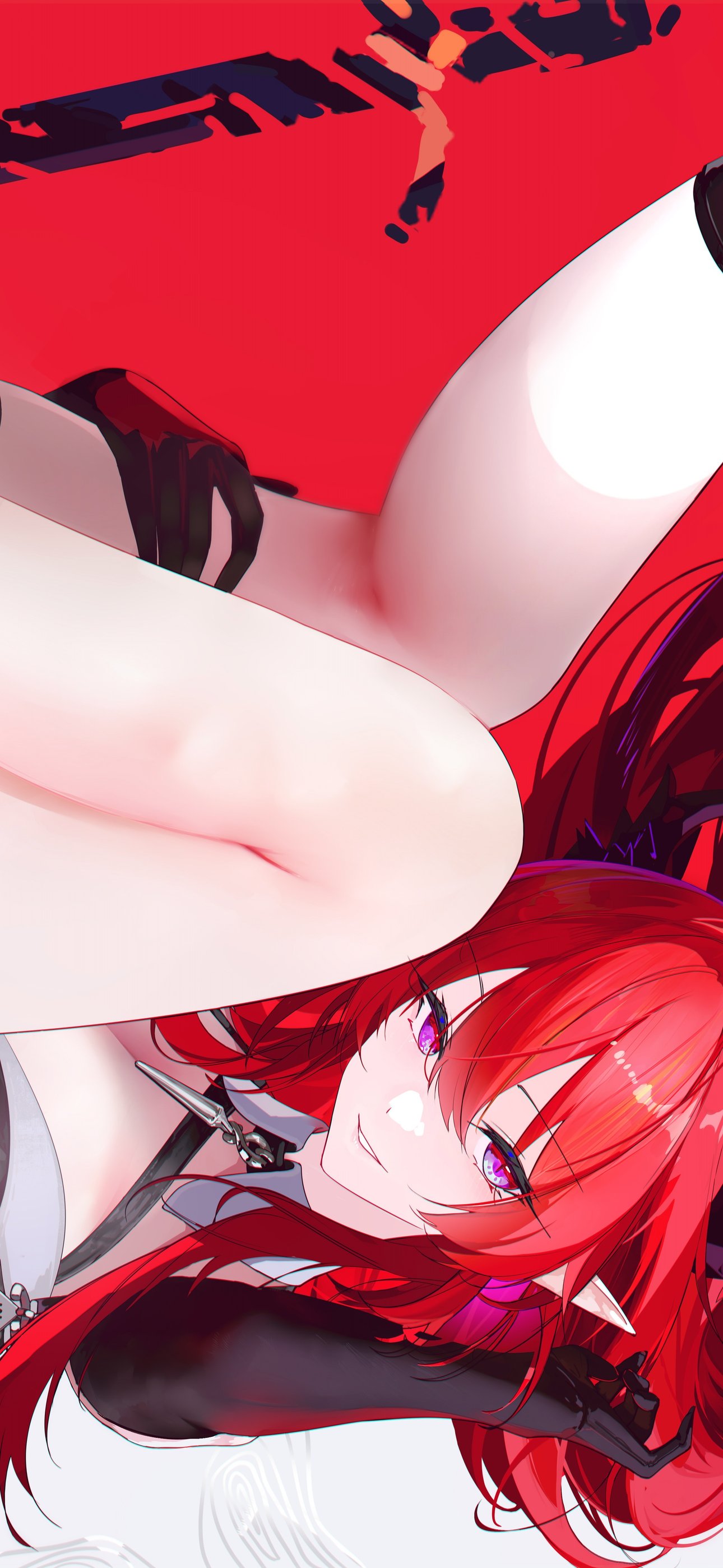 Anime girl Laevatain from Arknights - Wallpapers for iPhone 15 Pro Max/14 Pro Max in 1290x2796 resolution