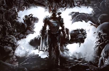 Games wallpapers: Doom, poster, anniversary, monster