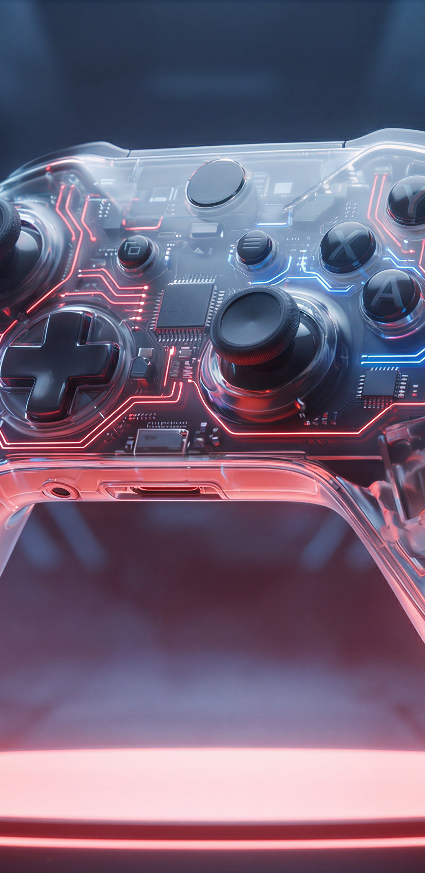 Transparent Xbox Controller with Microchip - Wallpapers for Samsung Galaxy S8/S8+/Note 8/S9/S9+/Note 9 in 1440x2960 resolution