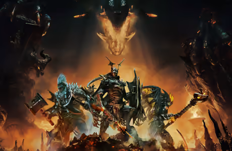 Full HD обои дракон (1920x1080): Dragonkin The Banished, монстр, пещера, постер