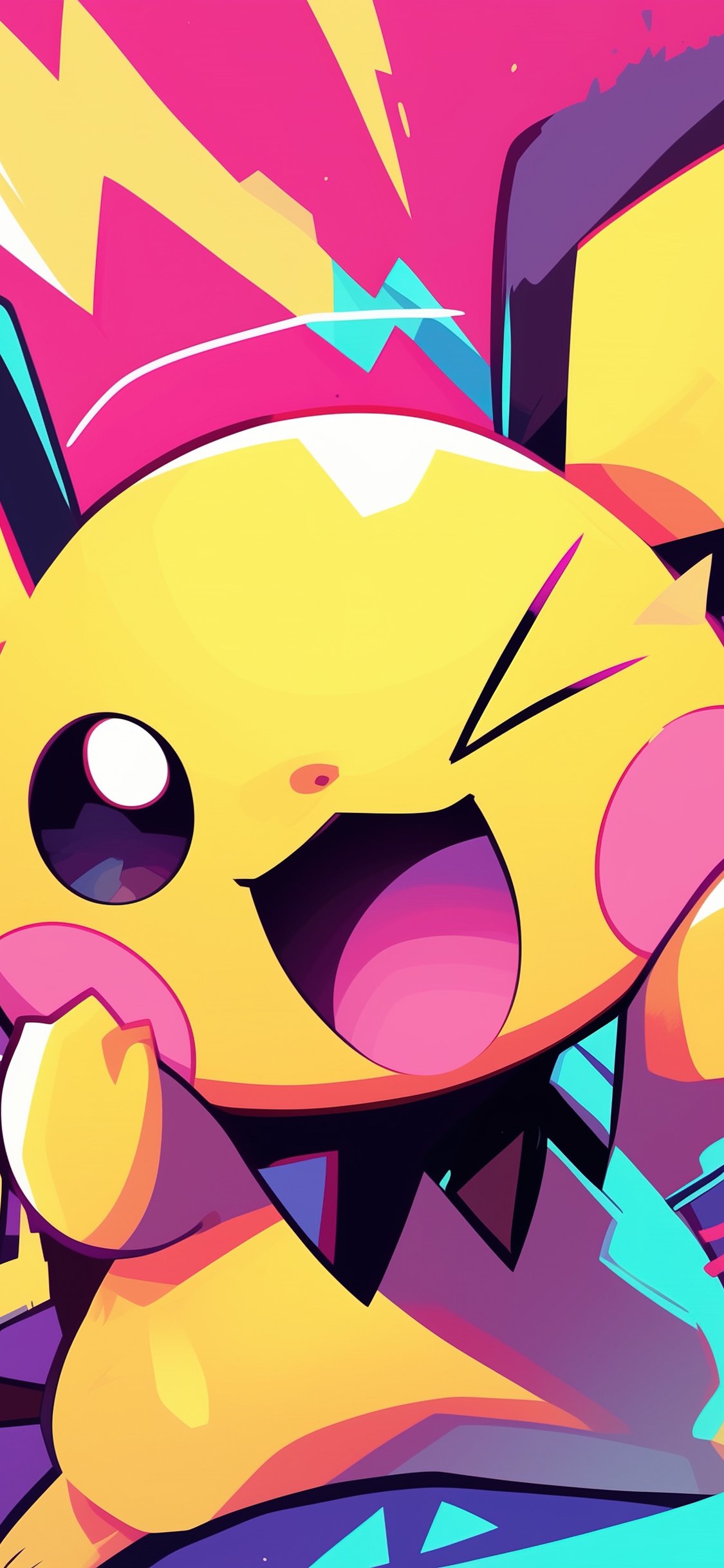 Pikachu with Lightning Effects - Wallpapers for iPhone X/XS/11 Pro in 1125x2436 resolution