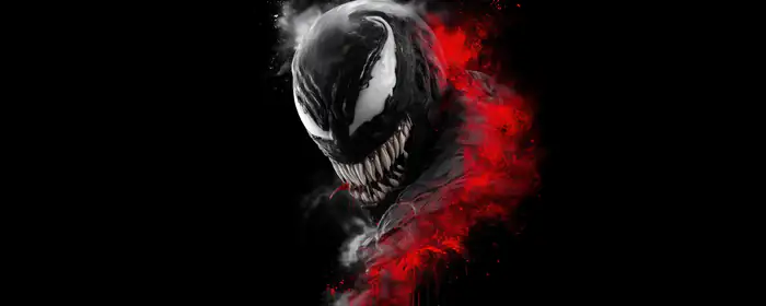UltraWide 21:9 обои (2560x1080): Веном, Marvel, комикс, клыки