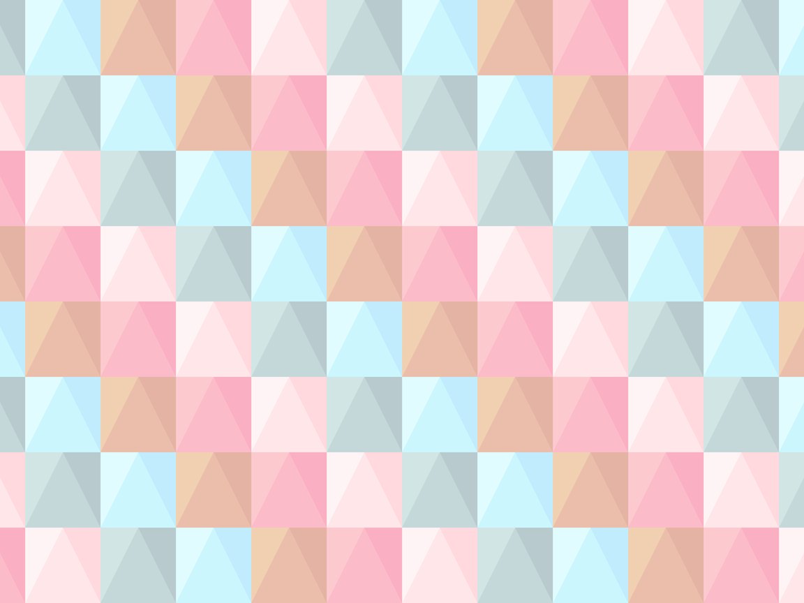 Pastel Low Poly Mosaic Pattern - XGA+ wallpapers in 1152x864 resolution