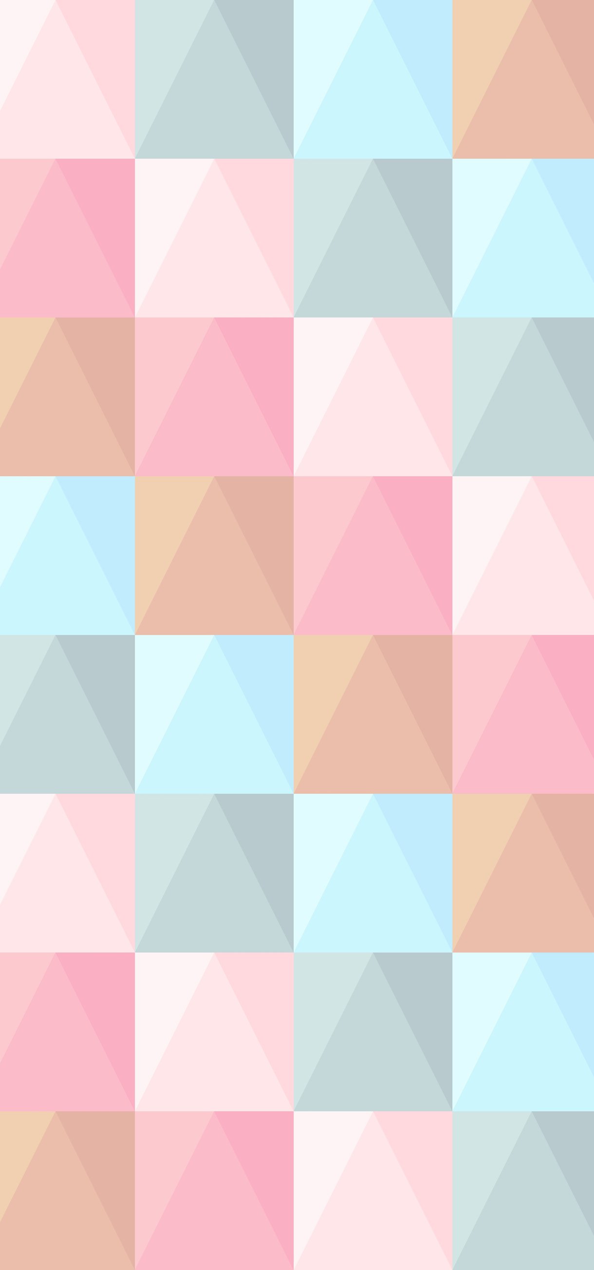 Pastel Low Poly Mosaic Pattern - Wallpapers for Xiaomi 17/17 Pro in 1220x2608 resolution
