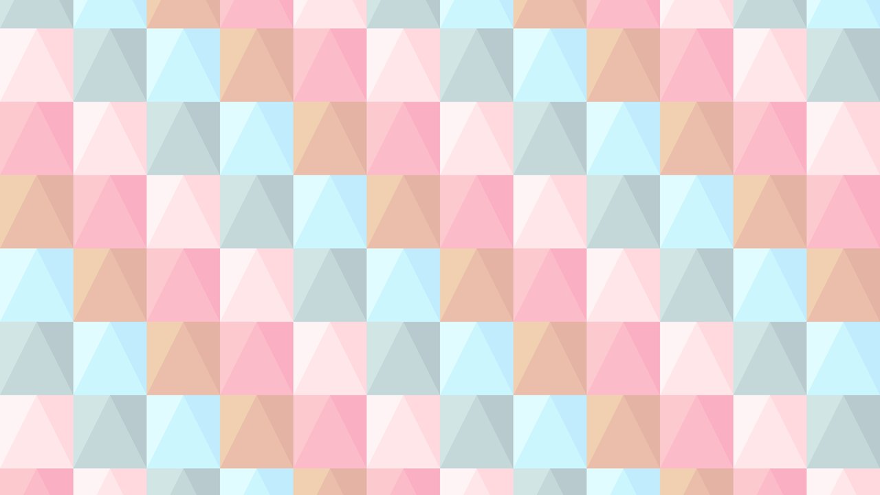 Pastel Low Poly Mosaic Pattern - HDV 720p wallpapers in 1280x720 resolution