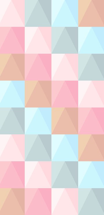 Pastel Low Poly Mosaic Pattern - Wallpapers for Samsung in 360x740 resolution