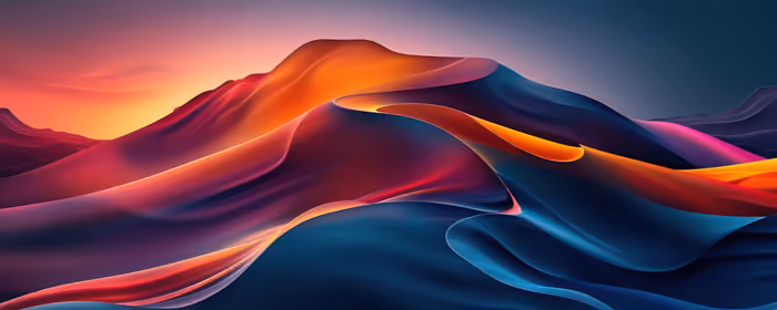 UltraWide 21:9 обои градиент (3440x1440): пустыня, закат, ночь, песок