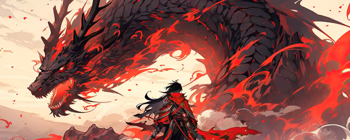 UltraWide 21:9 wallpapers (2560x1080): dragon, samurai, battle, katana