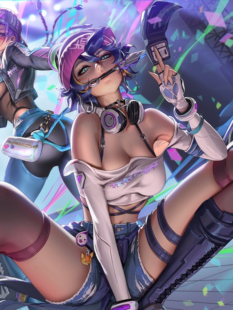 Girls from the Overwatch game - Wallpapers for HTC/BlackBerry in 480x640 resolution
