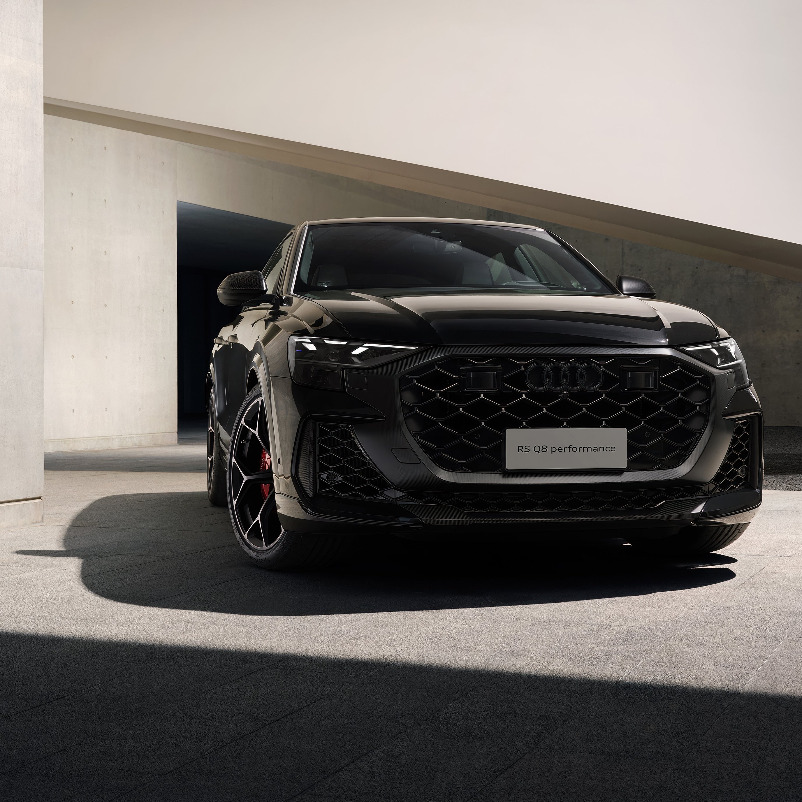 Black Audi RS Q8 Performance - Wallpapers for iPad Pro 13″ in 2752x2752 resolution