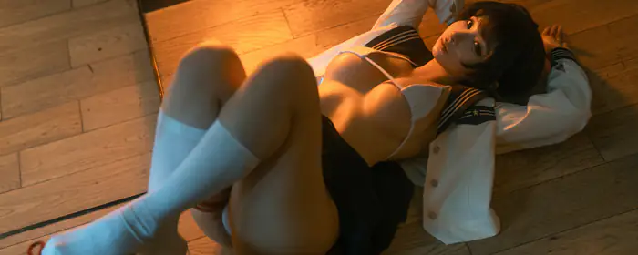 UltraWide 21:9 schoolgirl wallpapers (3440x1440): cosplay, Chunmomo, woman, makeup