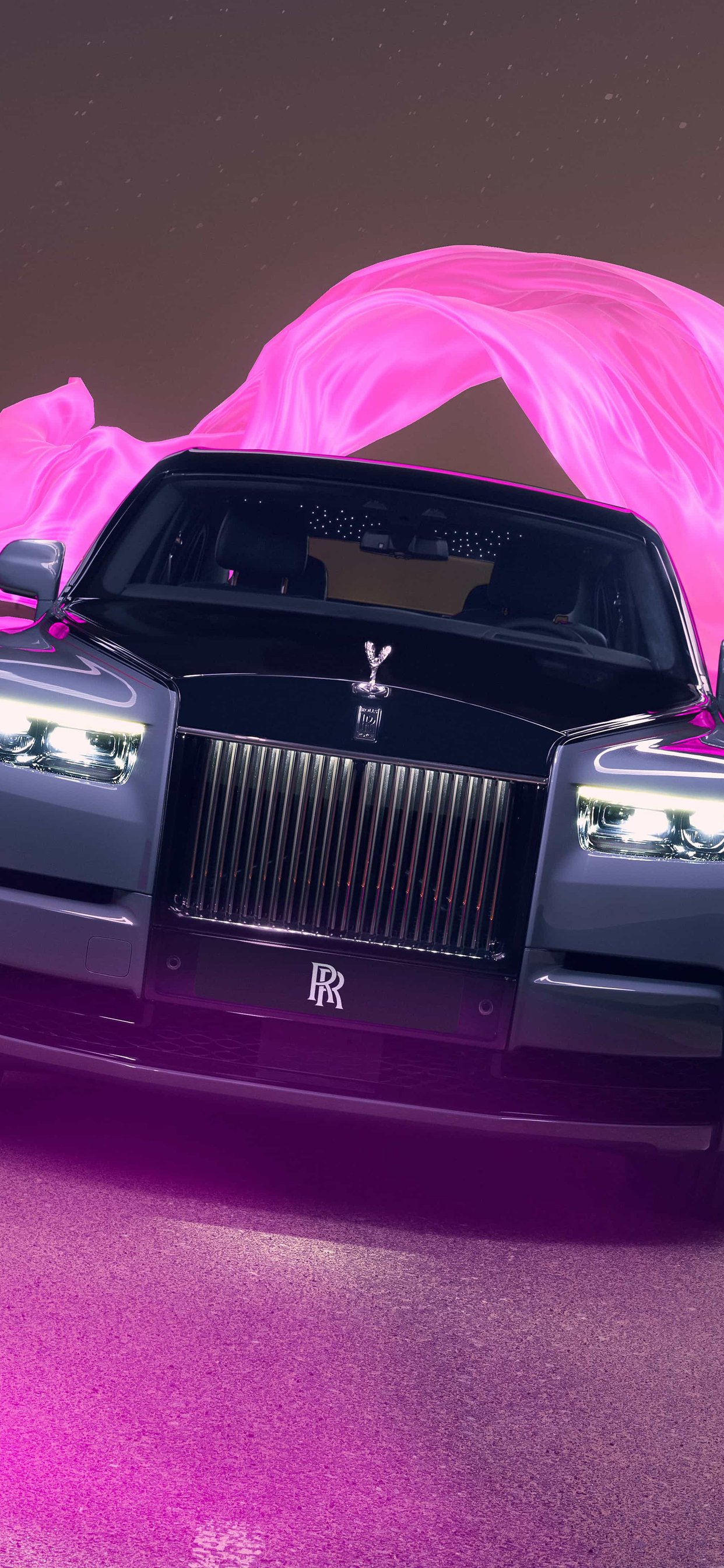 Rolls-Royce Phantom VIII front view - Wallpapers for iPhone 11 Pro Max in 1242x2688 resolution