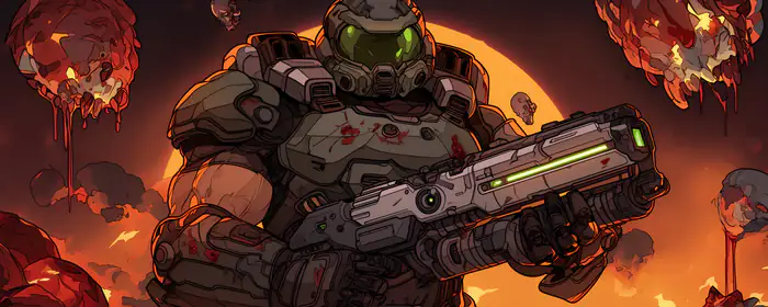 Games wallpapers: Doom, armor, demon, helmet