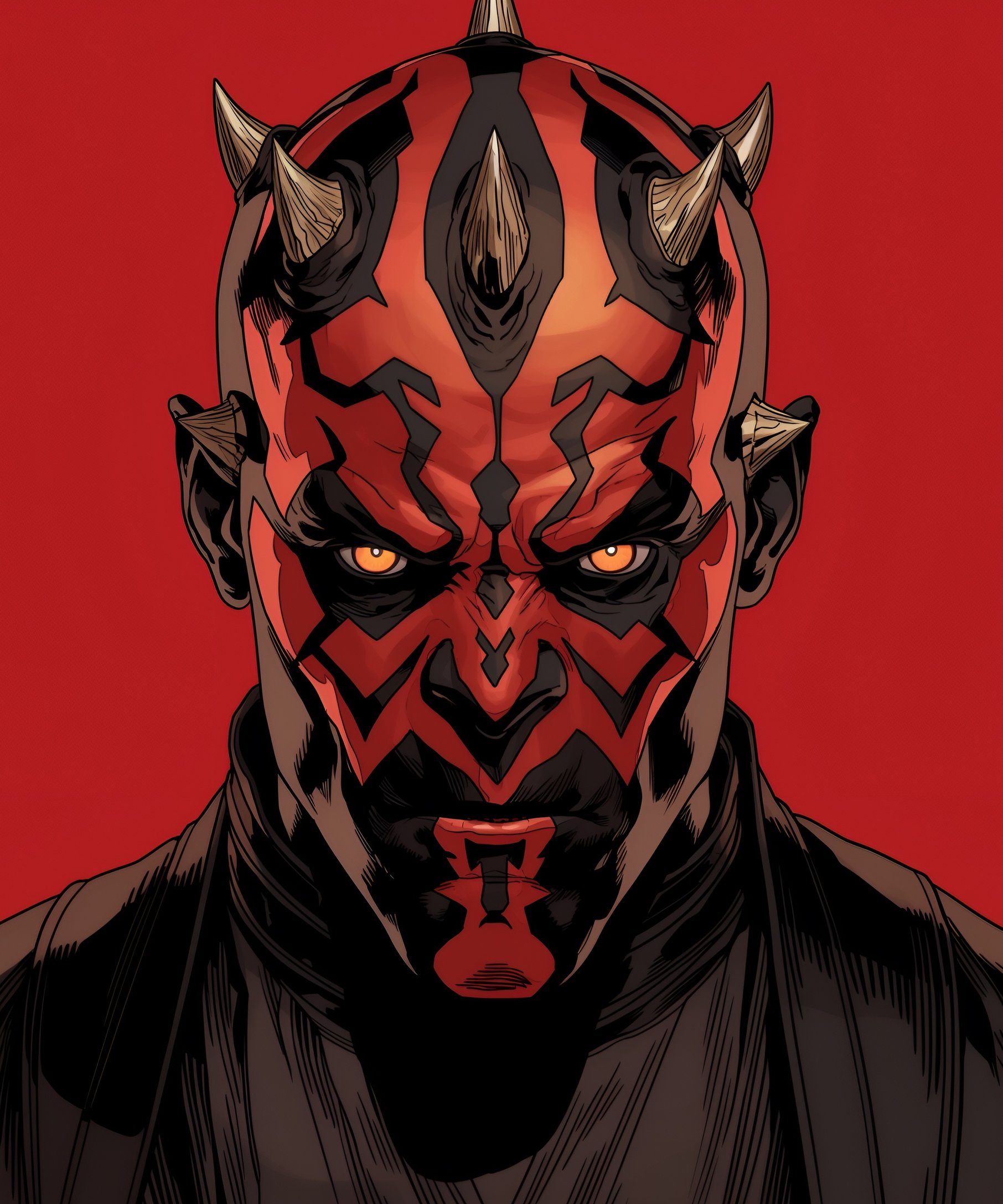Darth Maul - Shadow Lord Portrait - Wallpapers for Samsung Galaxy Z Fold4/Z Fold5/Z Fold6 in 1812x2176 resolution
