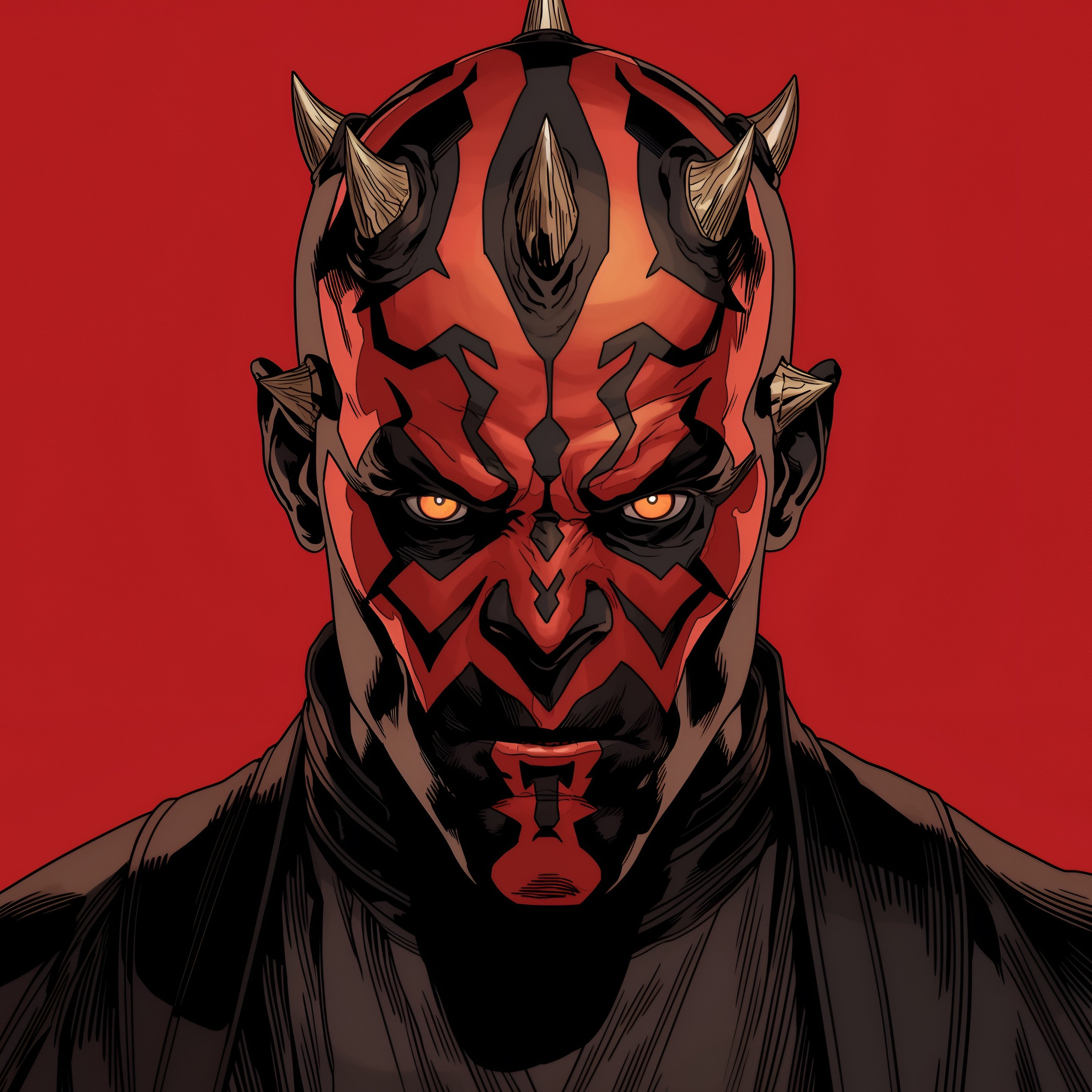 Darth Maul - Shadow Lord Portrait - Wallpapers for iPad Pro 12.9″ in 2732x2732 resolution